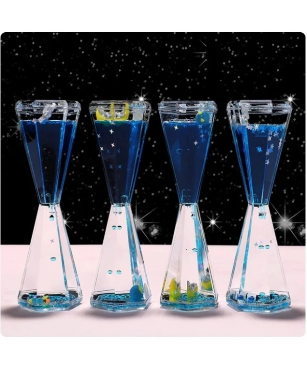 Uzay Temalı Dökülen Yağ Kum Saati