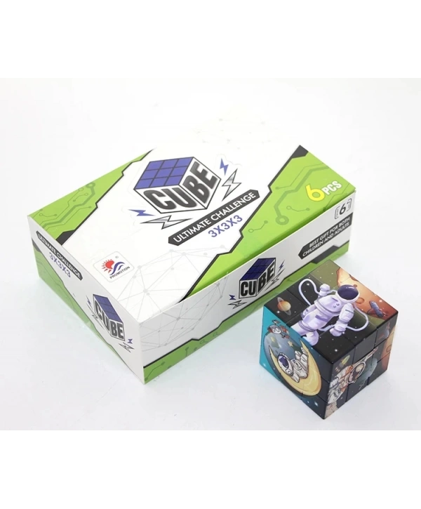 Uzay Temalı Küp Yapboz 8935