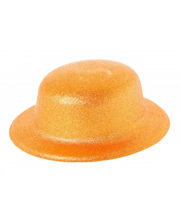Turuncu Renk Simli Melon Yuvarlak Parti Şapkası 24x26 Cm
