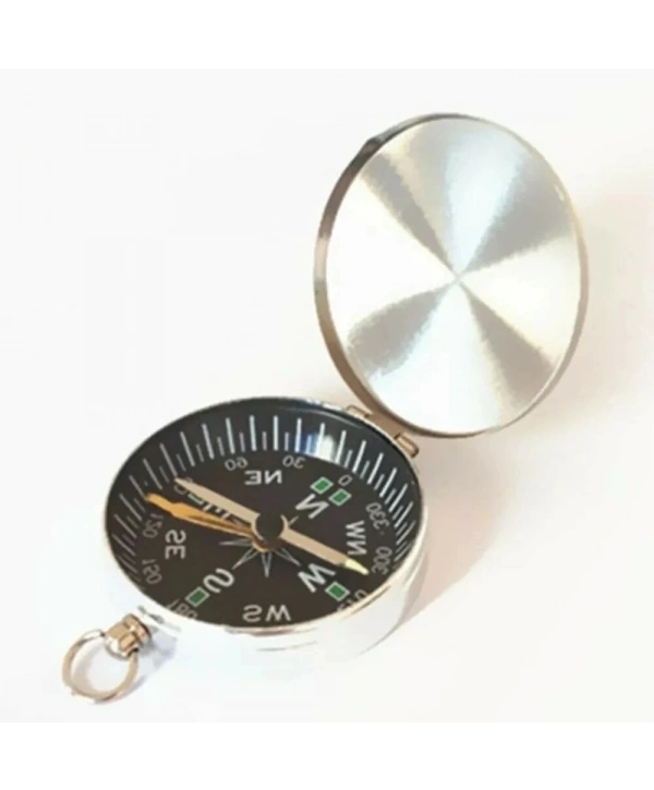 Mini Taşınabilir  Kapaklı Cep Saati Model Alüminyum İğne Kılıtlı  Pusula G451