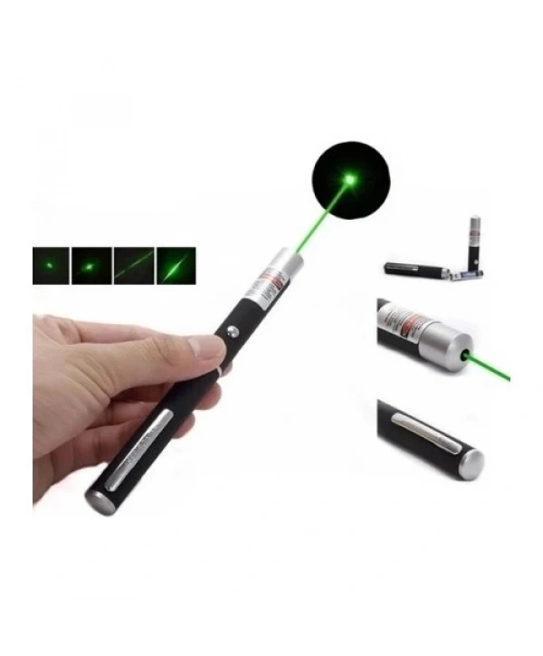 10 Km Menzilli Tek Başlıklı Pilli Yeşil Lazer Uzun Menzil Kutulu Siyah