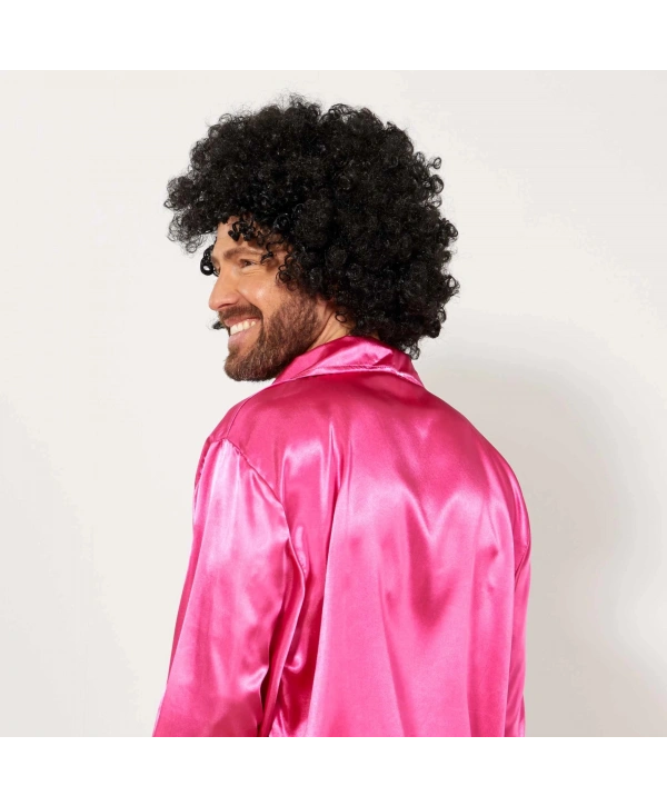 Siyah Renk Kıvırcık Afro Bonus Peruk