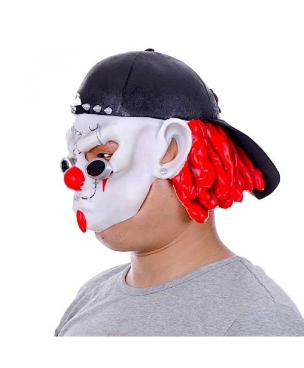 Lateks Şapkalı Gözlüklü Beyaz Maske