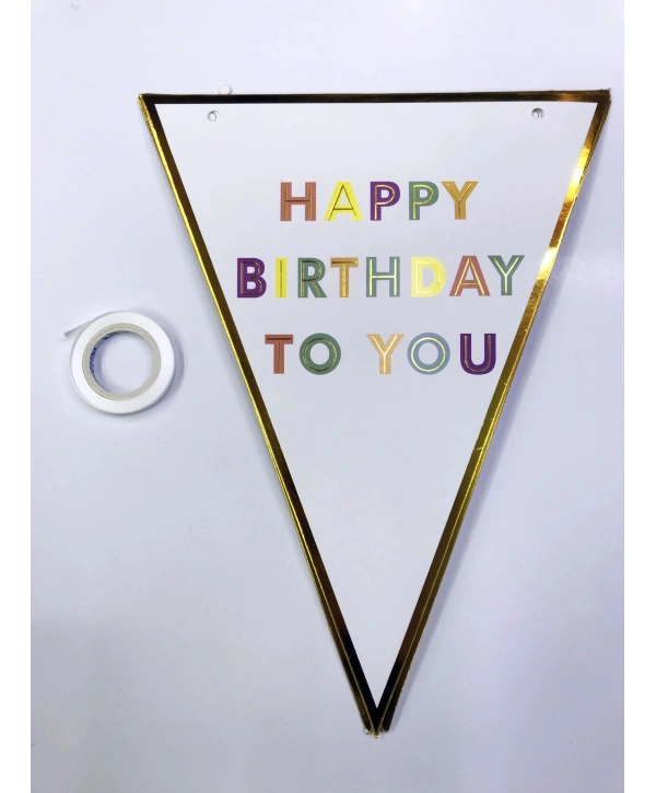 Happy Birthday To You Flama Bayrak Süs