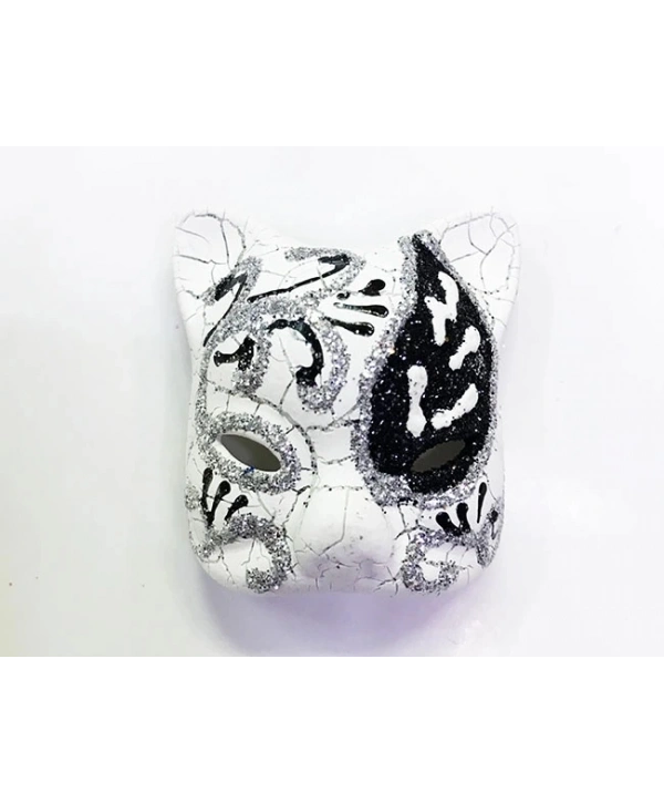 Siyah Renk İşlemeli Seramik Malzemeden İmal Venedik Kedi Model Magnet