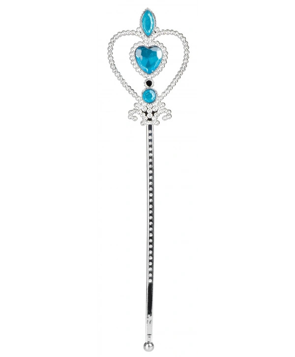 Mavi Renk Kalp İşlemeli Karlar Ülkesi Elsa Asası