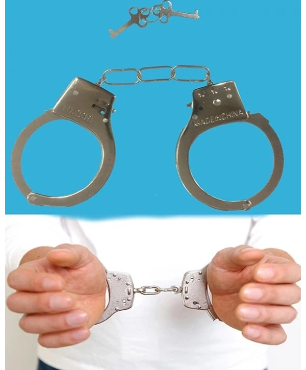 Metal Malzemeden İmal Anahtarlı Oyuncak Polis Si