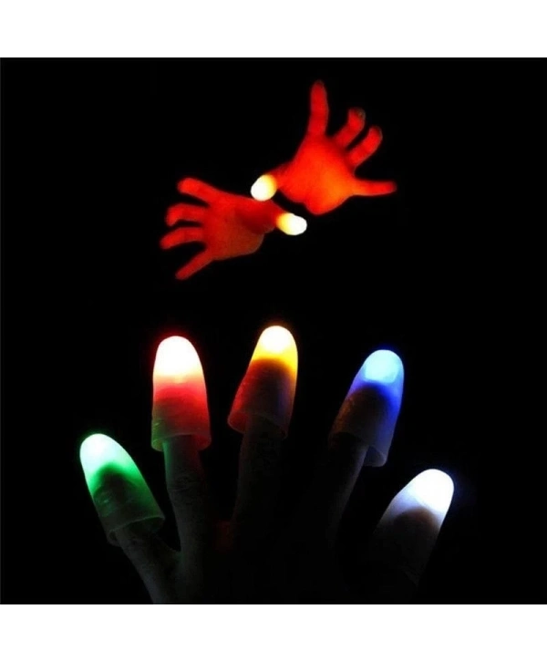 Led Işıklı Renkli Sihirli Parmak Işıklı Parmak Şaka Parmak 1 Adet