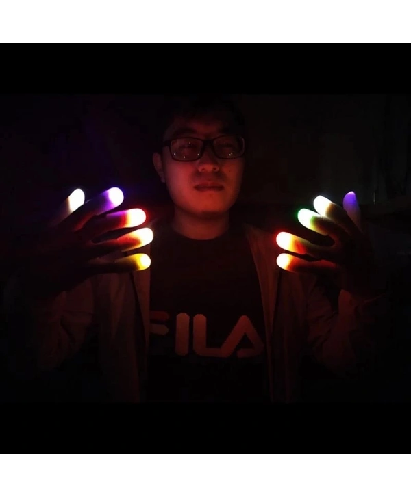 Led Işıklı Renkli Sihirli Parmak Işıklı Parmak Şaka Parmak 1 Adet