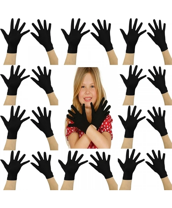 Siyah Renk Likralı 23 Nisan 29 Ekim 19 Mayıs Gösteri Bando Eldiveni 10 Çift ( 20 Adet )