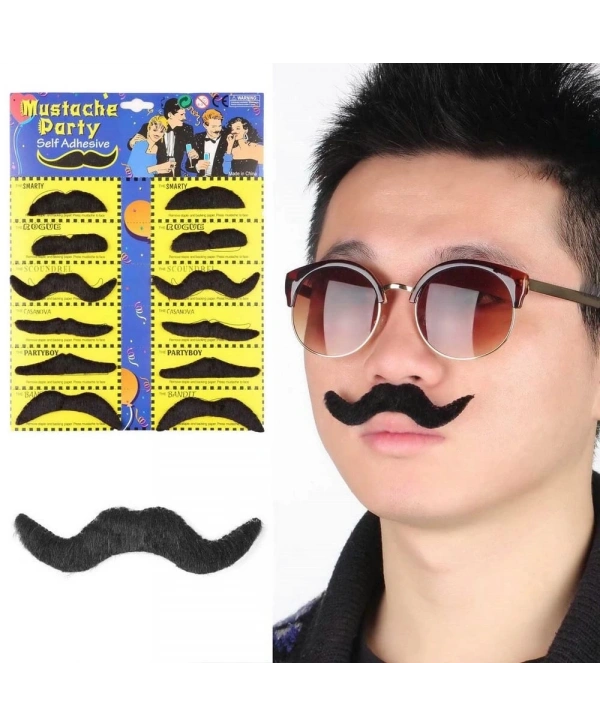 Kostüm Partisi Takma Bıyık 6 Model 12 Adet
