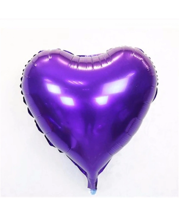 Kalp Balon Folyo Mor 45 Cm 18 İnç
