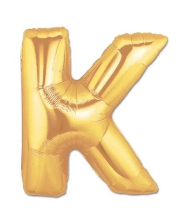 K Harf Folyo Balon Altın Renk  40 İnç