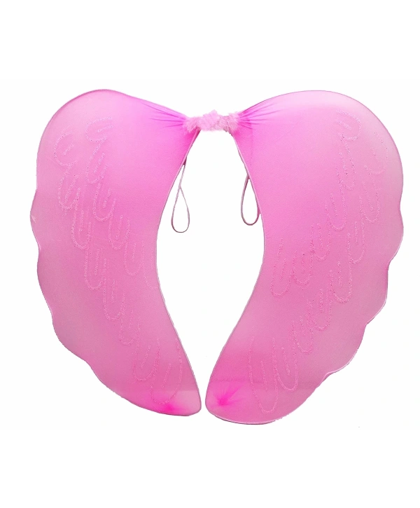 Pembe Renk Ortası Pembe Tüylü Tül Peri Kanadı 40x50 Cm