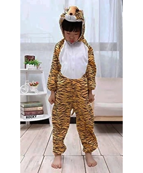 Çocuk Kaplan Kostumu - Aslan Kostümü 2-3 Yaş 80 Cm