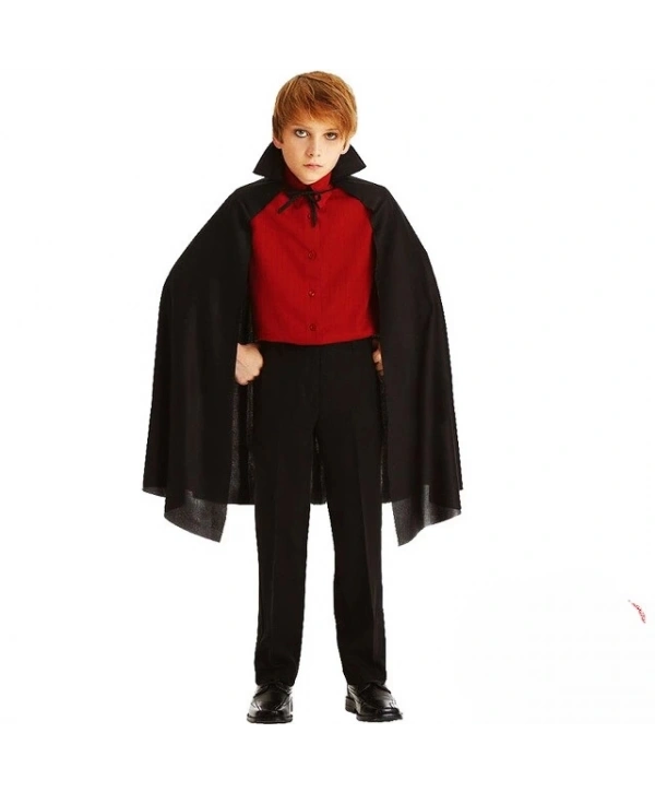 Siyah Yakalı Pelerin - Vampir Pelerin - Dracula Pelerin 90 Cm