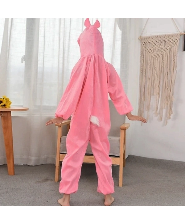 Çocuk Tavşan Kostümü Pembe Renk 2-3 Yaş 80 Cm