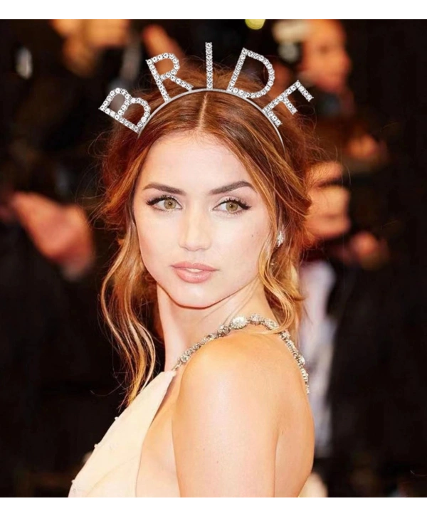 Bekarlığa Veda Mega Boy Kristal Taşlı Gümüş Bride Taç Gelin Tacı 20x21 Cm