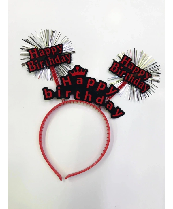 Happy Birthday Neon Renk Doğum Günü Tacı 12 Adet