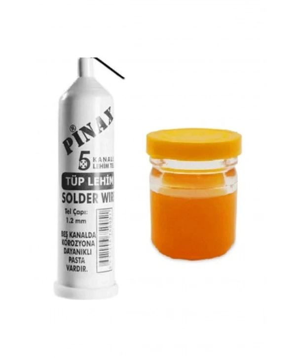 Pinax Tüp Lehim Teli 25 Gr 1.2mm + Lehim Pastası - 40gr