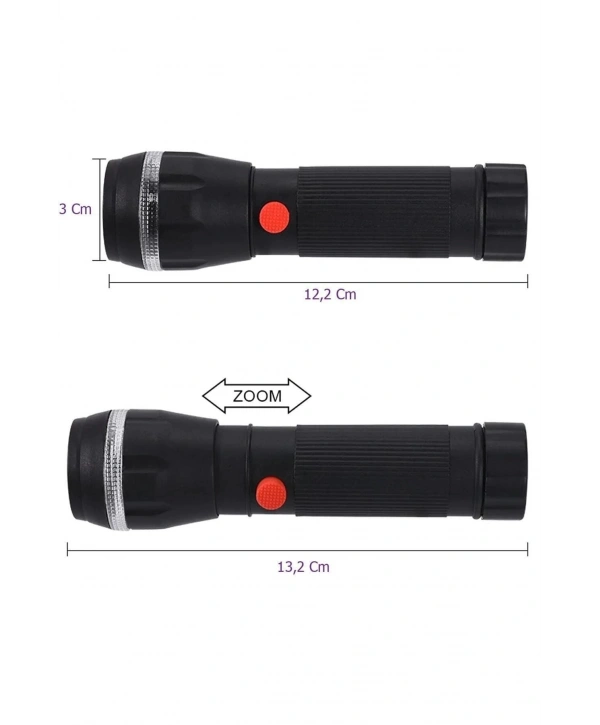 Ps-7083 Plastik Zoomlu Pilli El Feneri