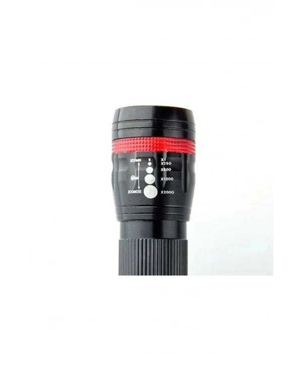 Özel Güvenlikler Için Menzilli Zoomlu Pilli El Feneri Dayanıklı