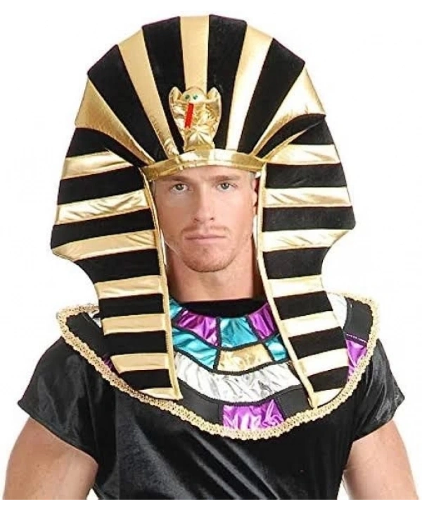 Mısırlı Tutankamon Şapkası Kobra Yılan Figürlü