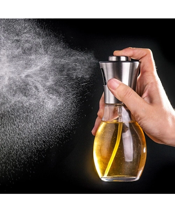 Paslanmaz Çelik Başlıklı Cam Spray Yağdanlık