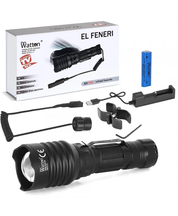 Tg-10 Şarjlı Profesyonel Av Feneri  Wt-620