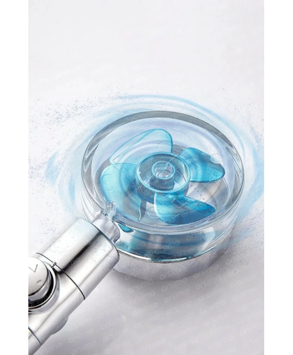 Duş Başlığı Turbo Pervaneli Serinletici Tasarım