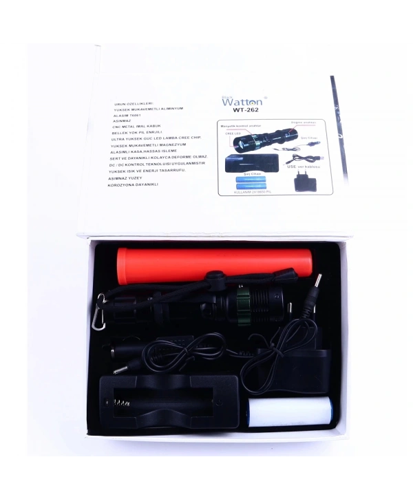 Sinyalli Acil Durum El Feneri Cree5  Wt-262