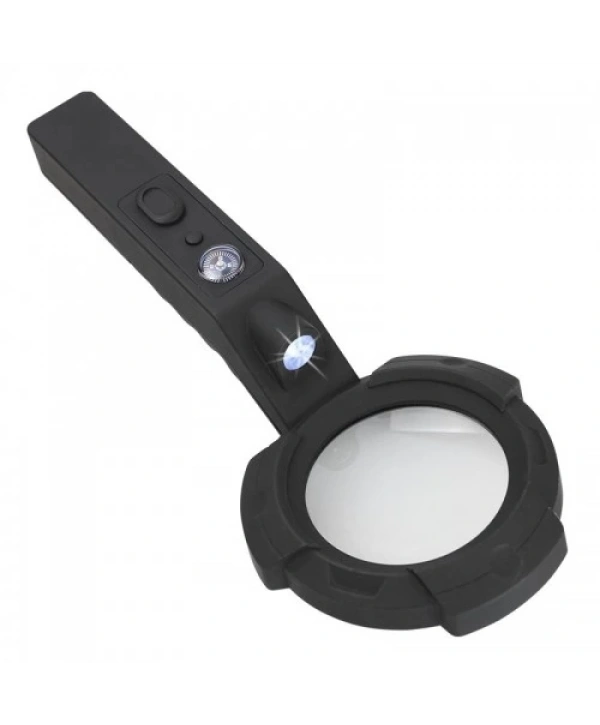 7 Led Aydınlatma,fener,pusula,4x Büyütme Okuma Büyüteç  Th600557