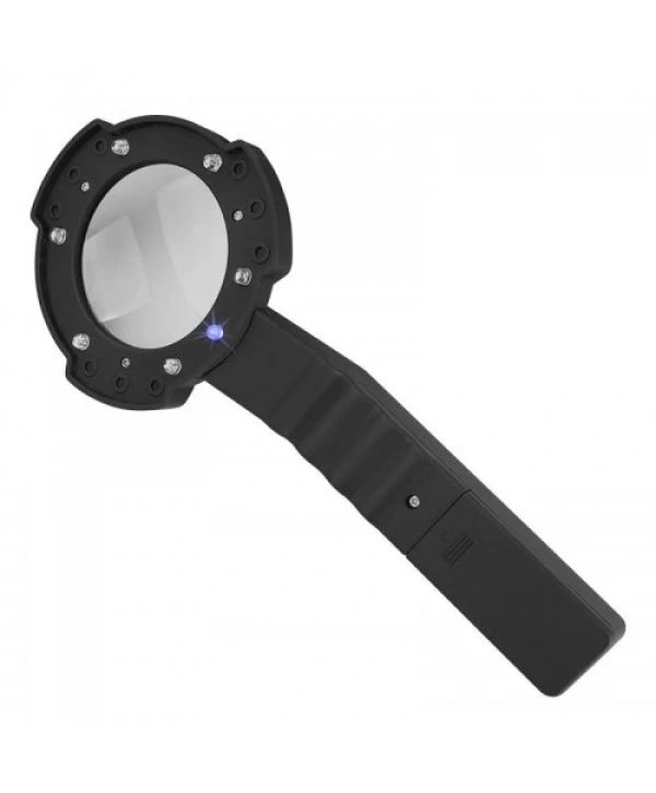 7 Led Aydınlatma,fener,pusula,4x Büyütme Okuma Büyüteç  Th600557