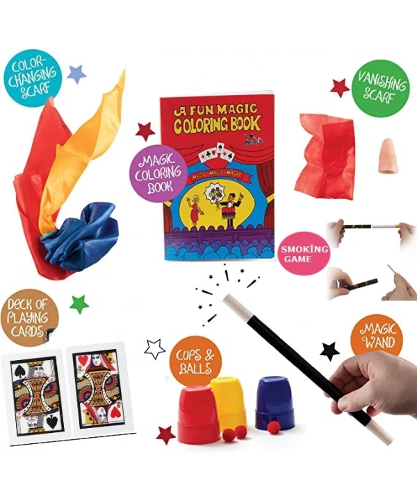 7 Parçalık Lüks Sihirbazlık Seti ( Defter-mendilli Parmak-deste-iskambil--kaybolan Deste-mendil )