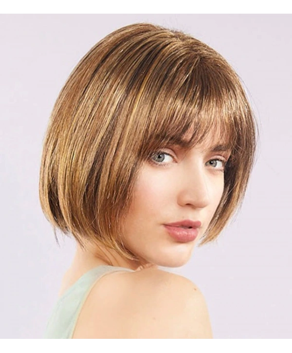 Açık Kahverengi Küt Parti Peruk Küt Saç