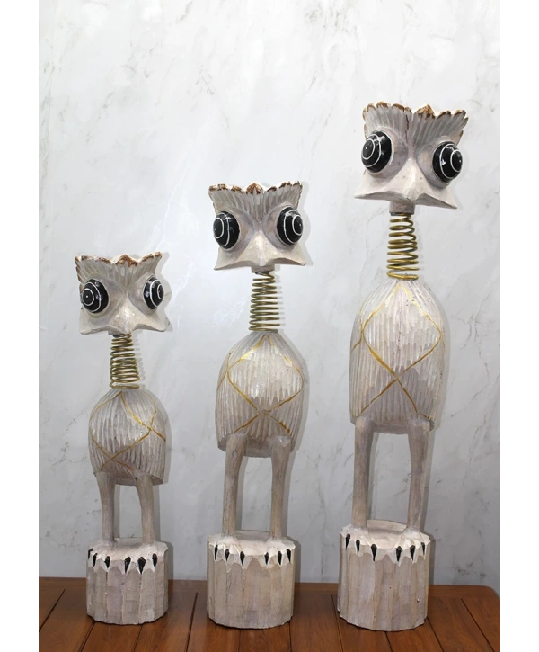 Ahşap 3lü Deve Kuşu Seti 90 Cm Trendy:7