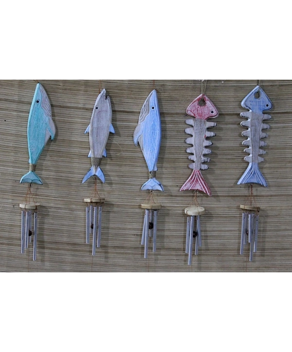 Ahşap Balıklı Metal Çan No:5