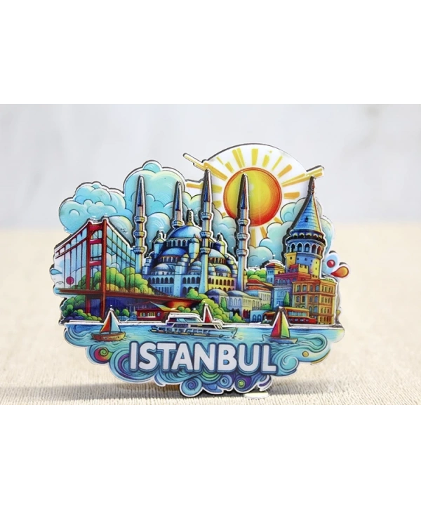 Ahşap İstanbul Temalı Magnet Alk4600