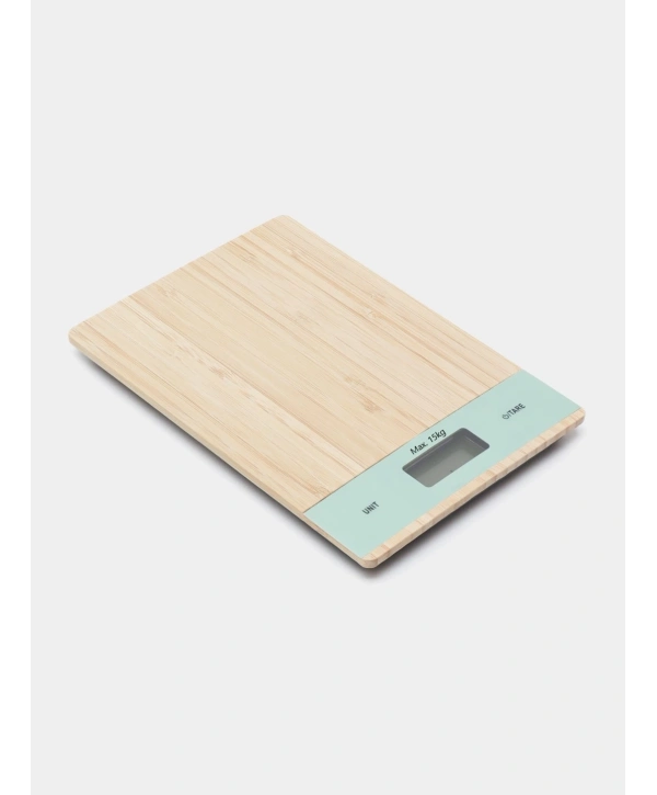 Ahşap Lüks Dijital Ekranlı 15 Kg 1 Gr Çok Şık Hassas Elektronik Mutfak Terazisi