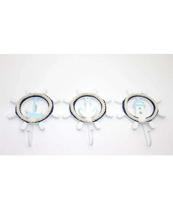 Ahşap Marin Dümenli Askılık Alk2476