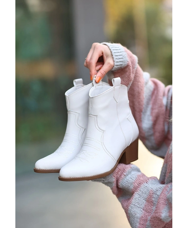 Akver Bej Cilt Topuklu Bot