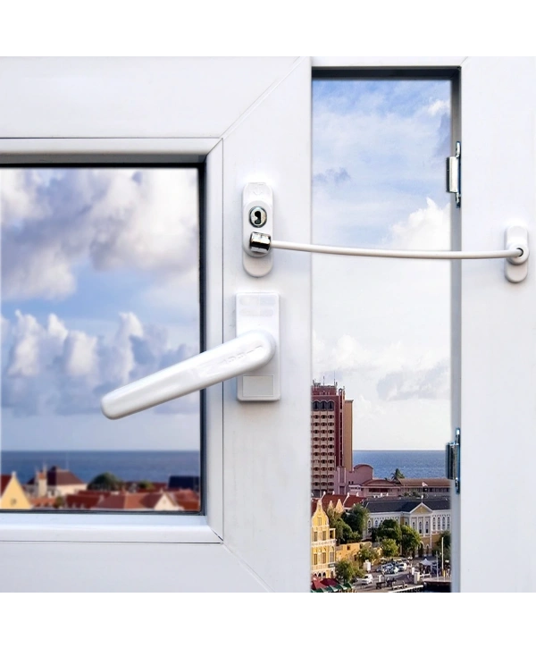 Anahtarlı Halatlı Pvc Kapı Pencere Emniyet Kilidi