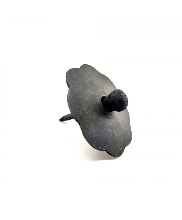 Antika Tarz Dekoratif Pirinç Düğmeli Kabara - 40 Mm, Oksit