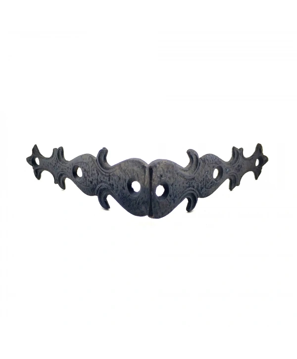 Antika Tarz Dekoratif Pirinç Kelebek Gönye - Yan, 105x105 Mm, Oksit