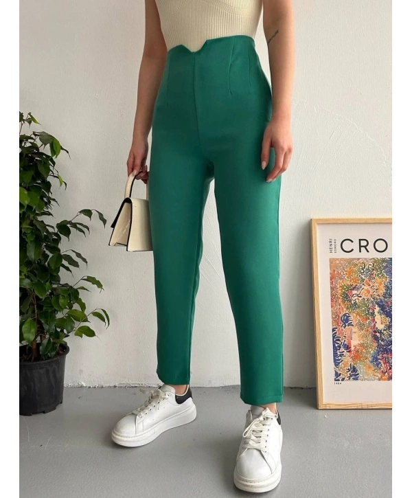 Atlas fletolu pantolon petrol yeşili