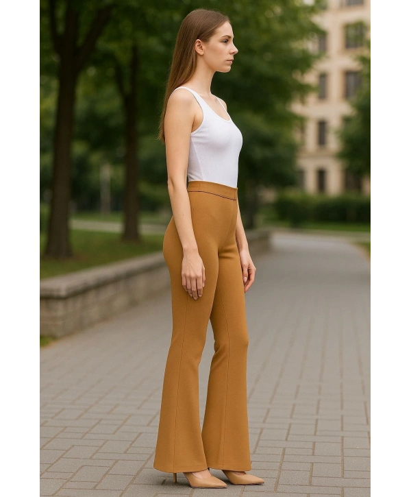 Atlas palazzo pantolon kamel