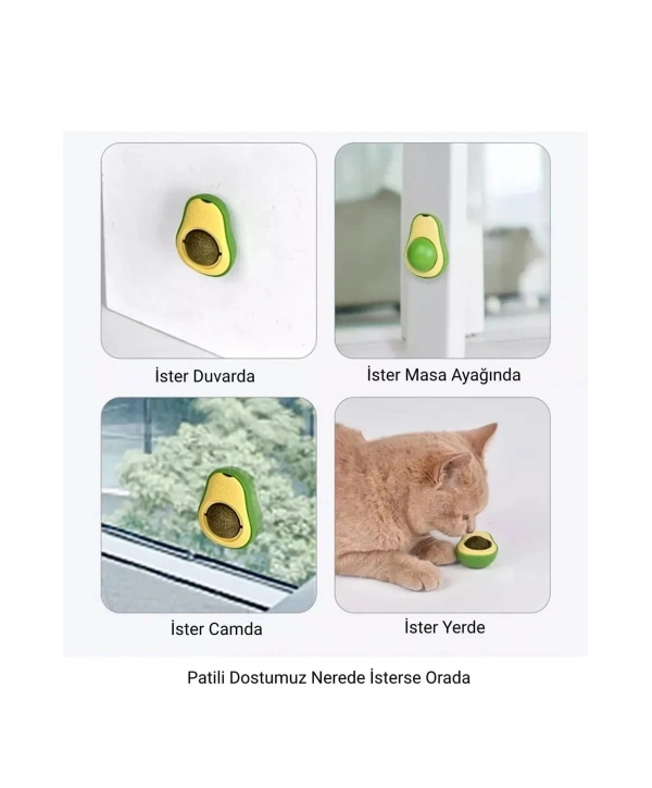 Avakado Kedi Nanesi Cat Mint Oyun Topu