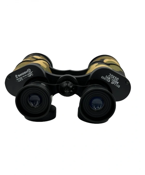 Baigish 20x50 Rus Model Kamuflaj Dürbün, Süper Kalite 1000m/56m