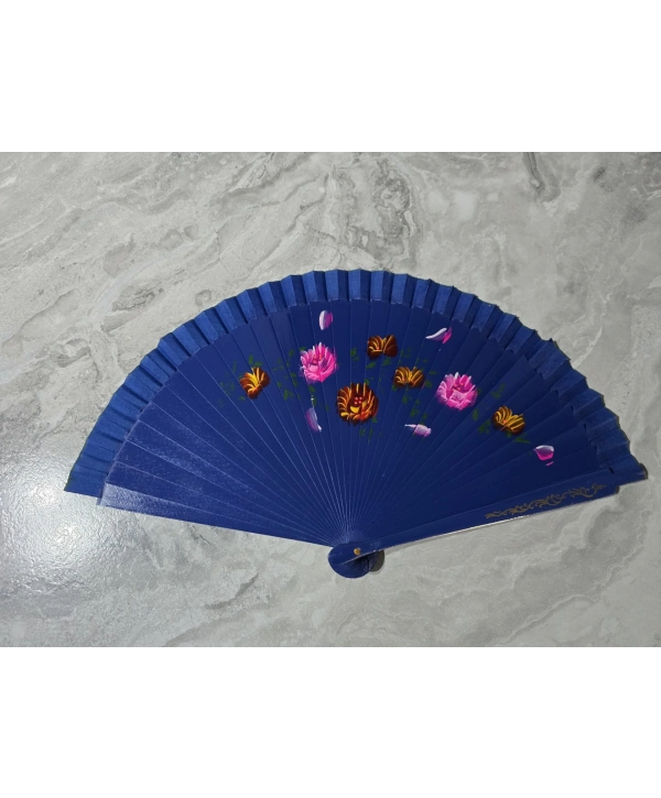 Bambu Çift Taraflı Yelpaze Karışık Renkler 12li Paket