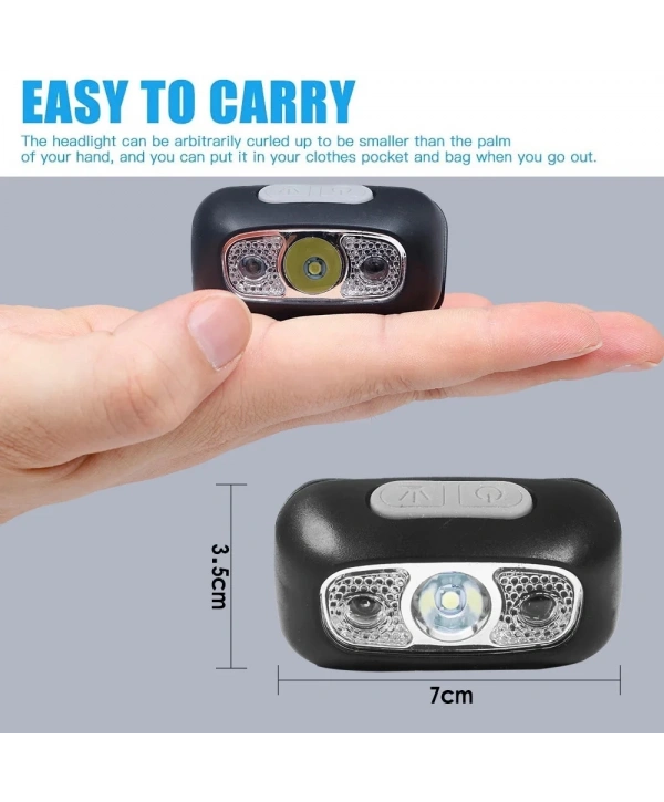 Baretta Brt61 Xpe Pearls Led Hareket Sensörlü Mini Usb Şarjlı Kafa Feneri